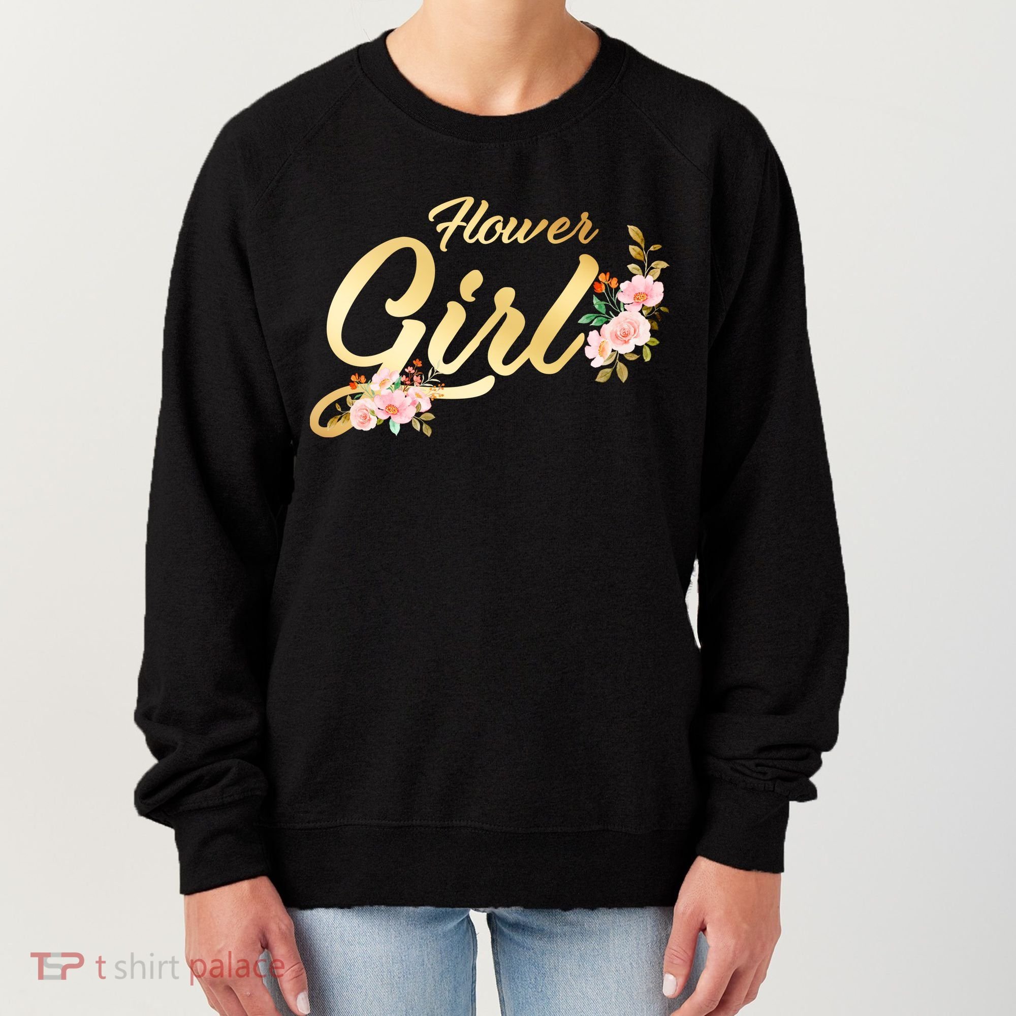 Flower Girl Floral Cute Wedding Women's Sweatshirt