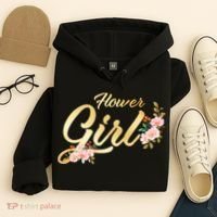 Flower Girl Floral Cute Wedding Hoodie thumb 4