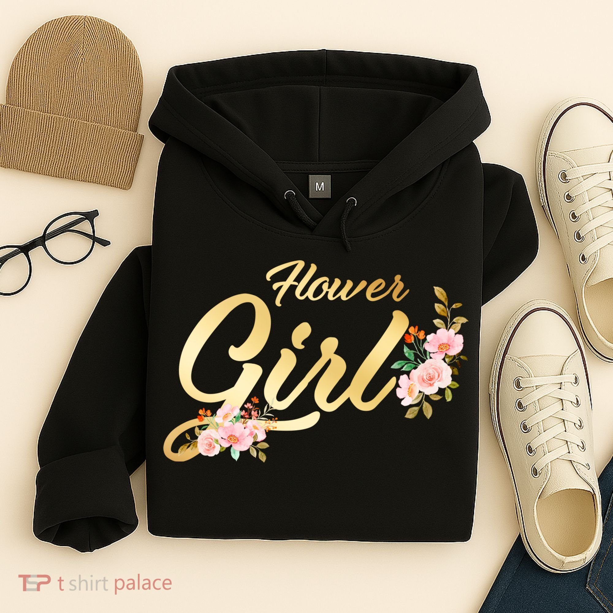 Flower Girl Floral Cute Wedding Hoodie