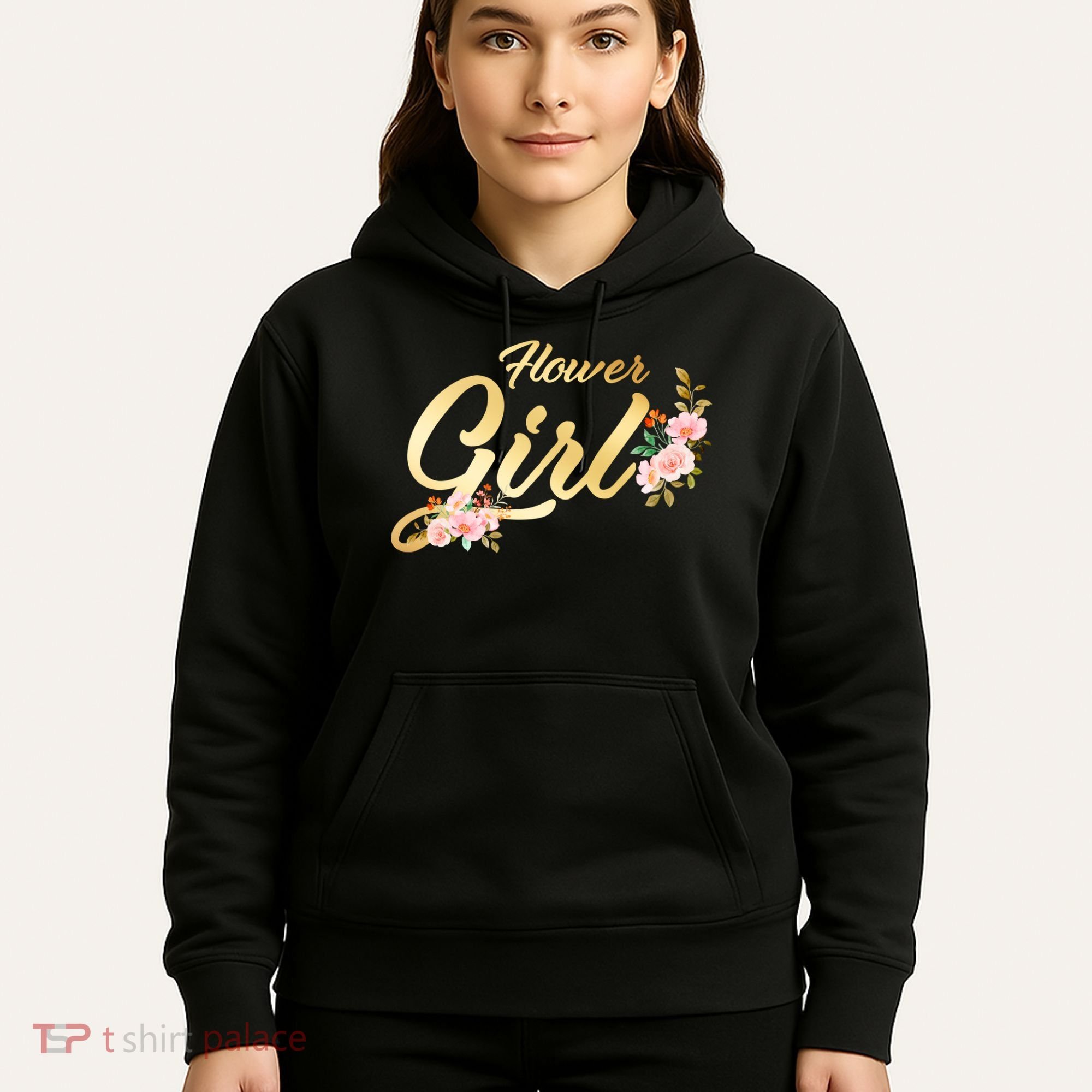 Flower Girl Floral Cute Wedding Hoodie