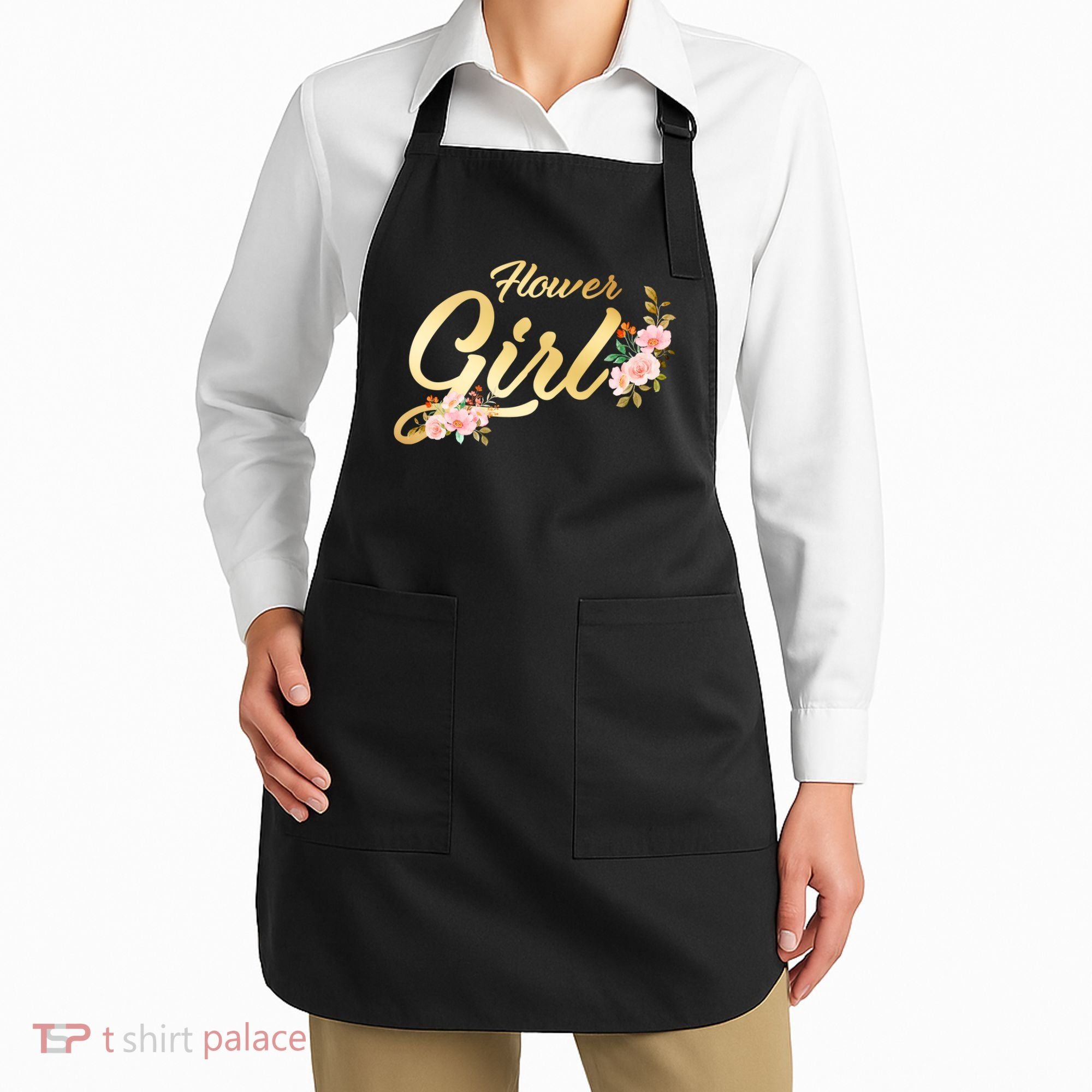 Flower Girl Floral Cute Wedding Apron