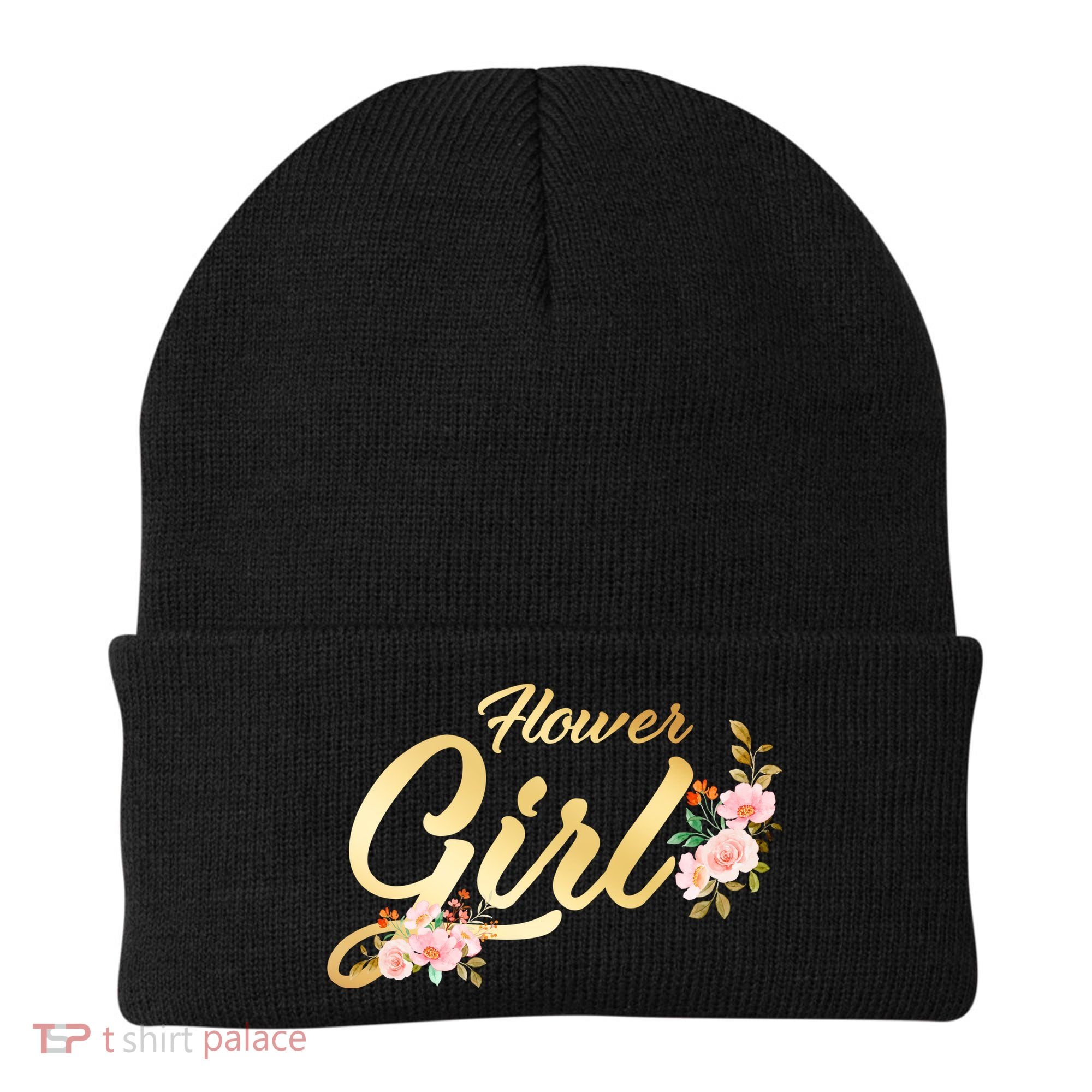 Flower Girl Floral Cute Wedding Beanie