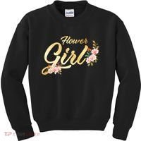 Flower Girl Floral Cute Wedding Kids Sweatshirt thumb 0