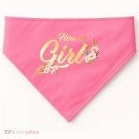 Flower Girl Floral Cute Wedding USA-Made Doggie Bandana thumb 0