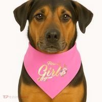 Flower Girl Floral Cute Wedding USA-Made Doggie Bandana thumb 1