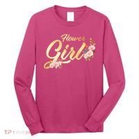 Flower Girl Floral Cute Wedding Long Sleeve Shirt thumb 0