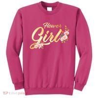 Flower Girl Floral Cute Wedding Sweatshirt thumb 0