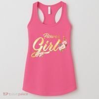 Flower Girl Floral Cute Wedding Women's Tank Top thumb 0