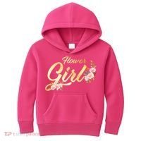 Flower Girl Floral Cute Wedding Kids Hoodie thumb 0