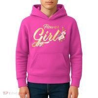 Flower Girl Floral Cute Wedding Kids Hoodie thumb 4