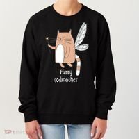 Furry Godmother Funny Cat Godmother Cute Cat Lover Women's Sweatshirt thumb 0