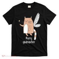 Furry Godmother Funny Cat Godmother Cute Cat Lover T-Shirt thumb 0