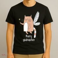 Furry Godmother Funny Cat Godmother Cute Cat Lover T-Shirt thumb 3