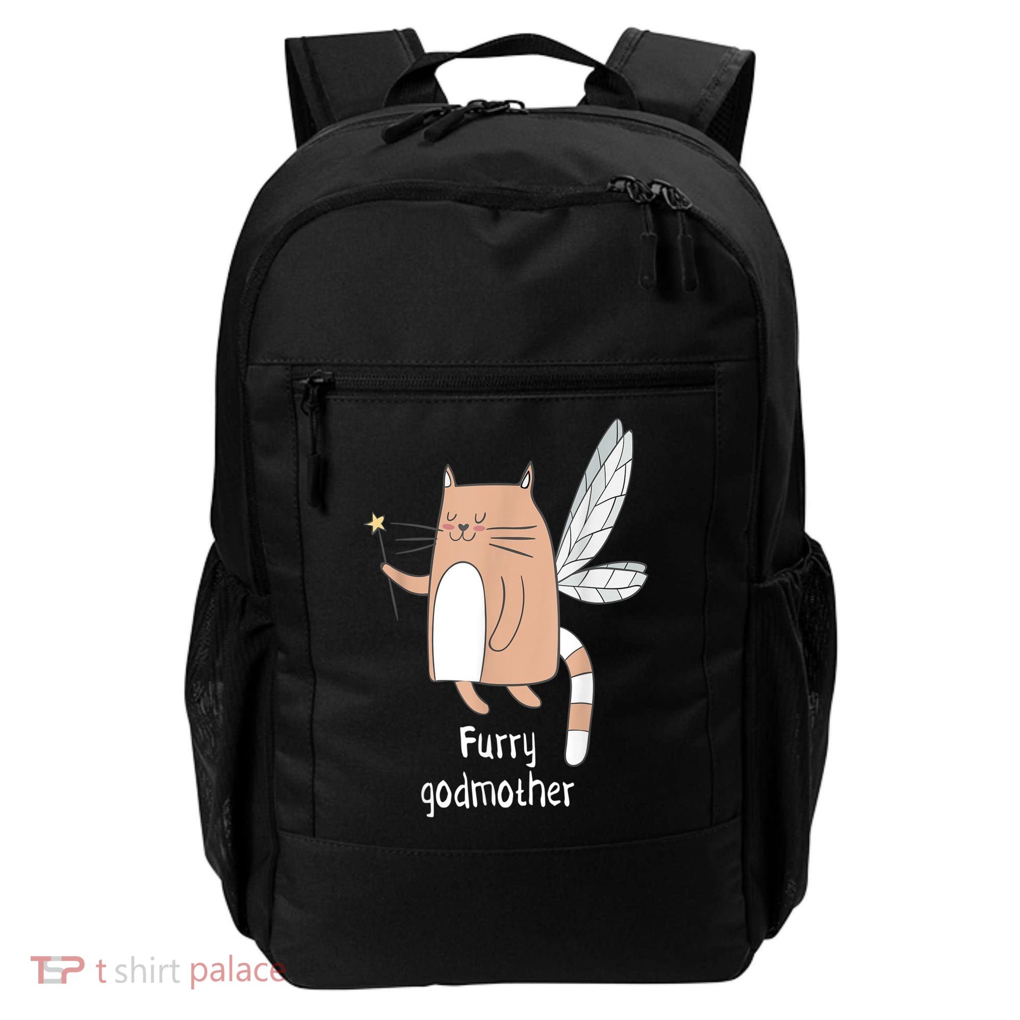 Furry Godmother Funny Cat Godmother Cute Cat Lover Backpack