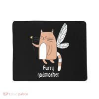 Furry Godmother Funny Cat Godmother Cute Cat Lover Mousepad thumb 0
