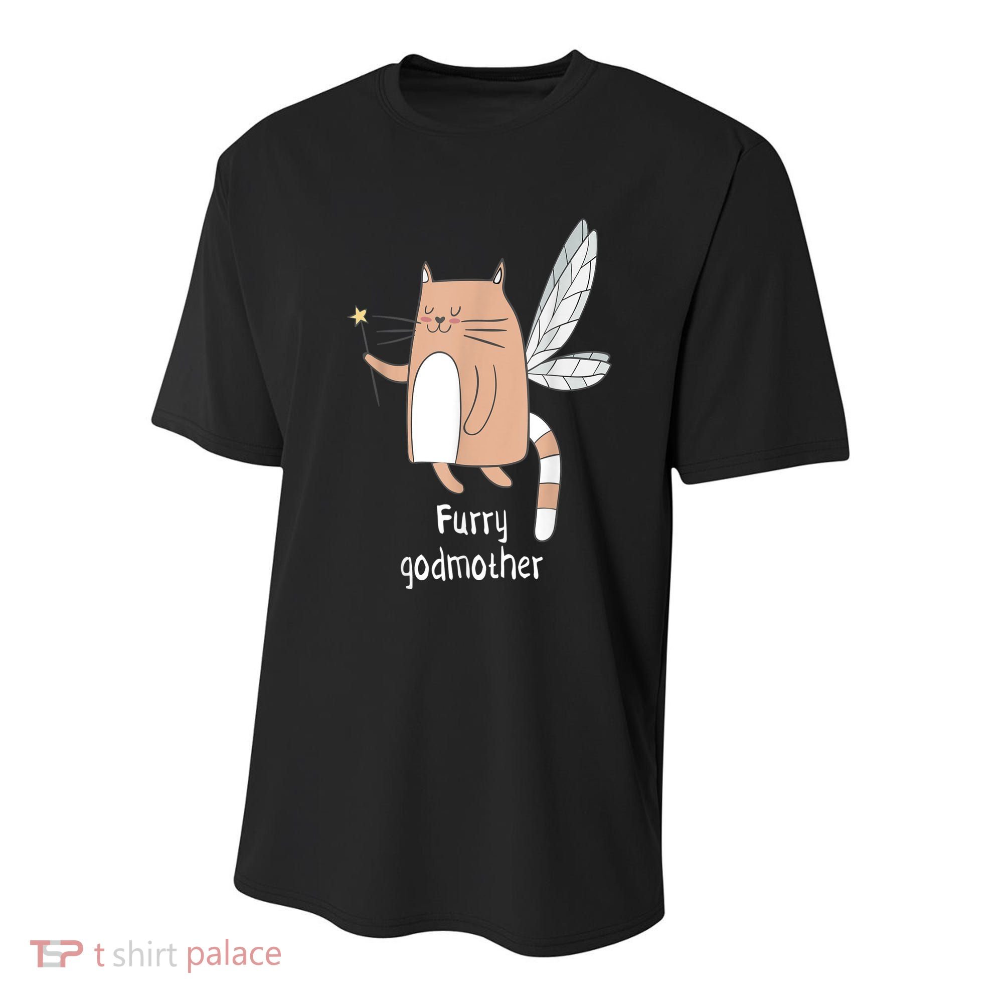 Furry Godmother Funny Cat Godmother Cute Cat Lover Youth Performance Sprint T-Shirt