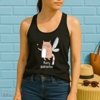 Furry Godmother Funny Cat Godmother Cute Cat Lover Women's Tank Top thumb 2