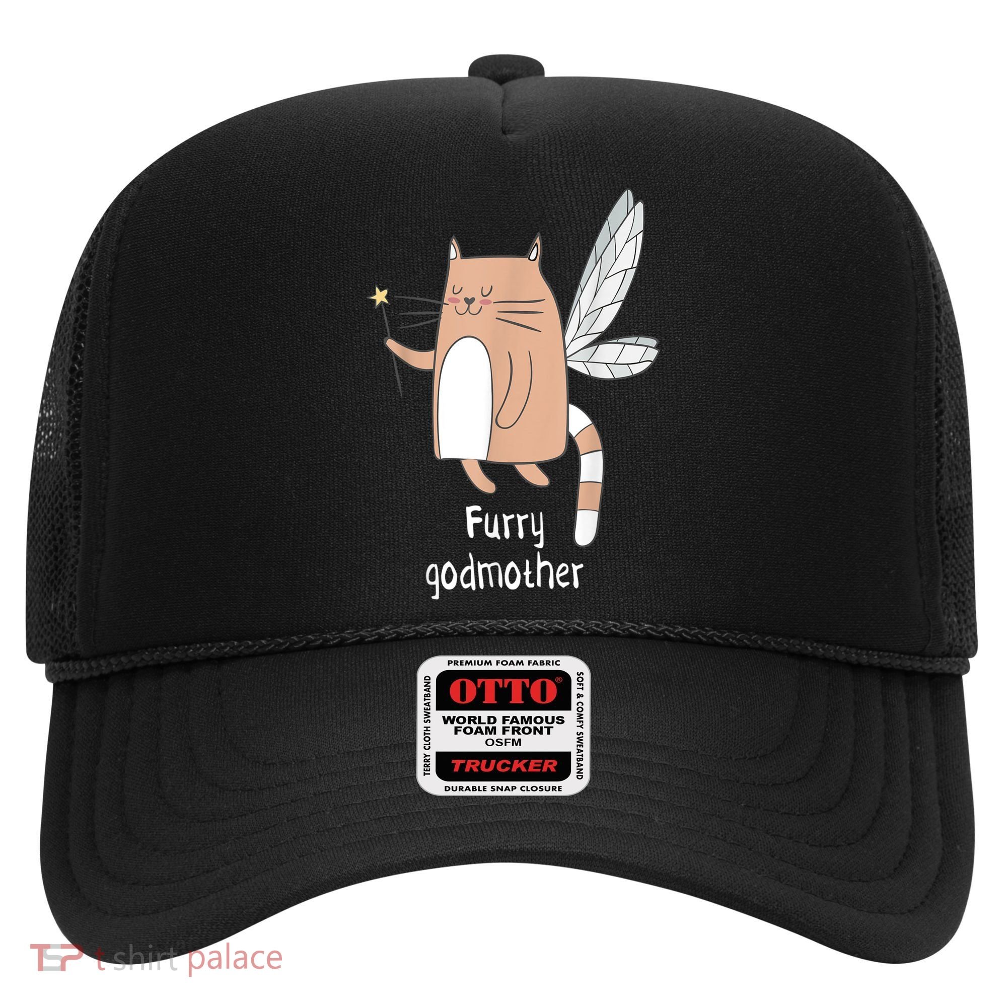 Furry Godmother Funny Cat Godmother Cute Cat Lover Hat