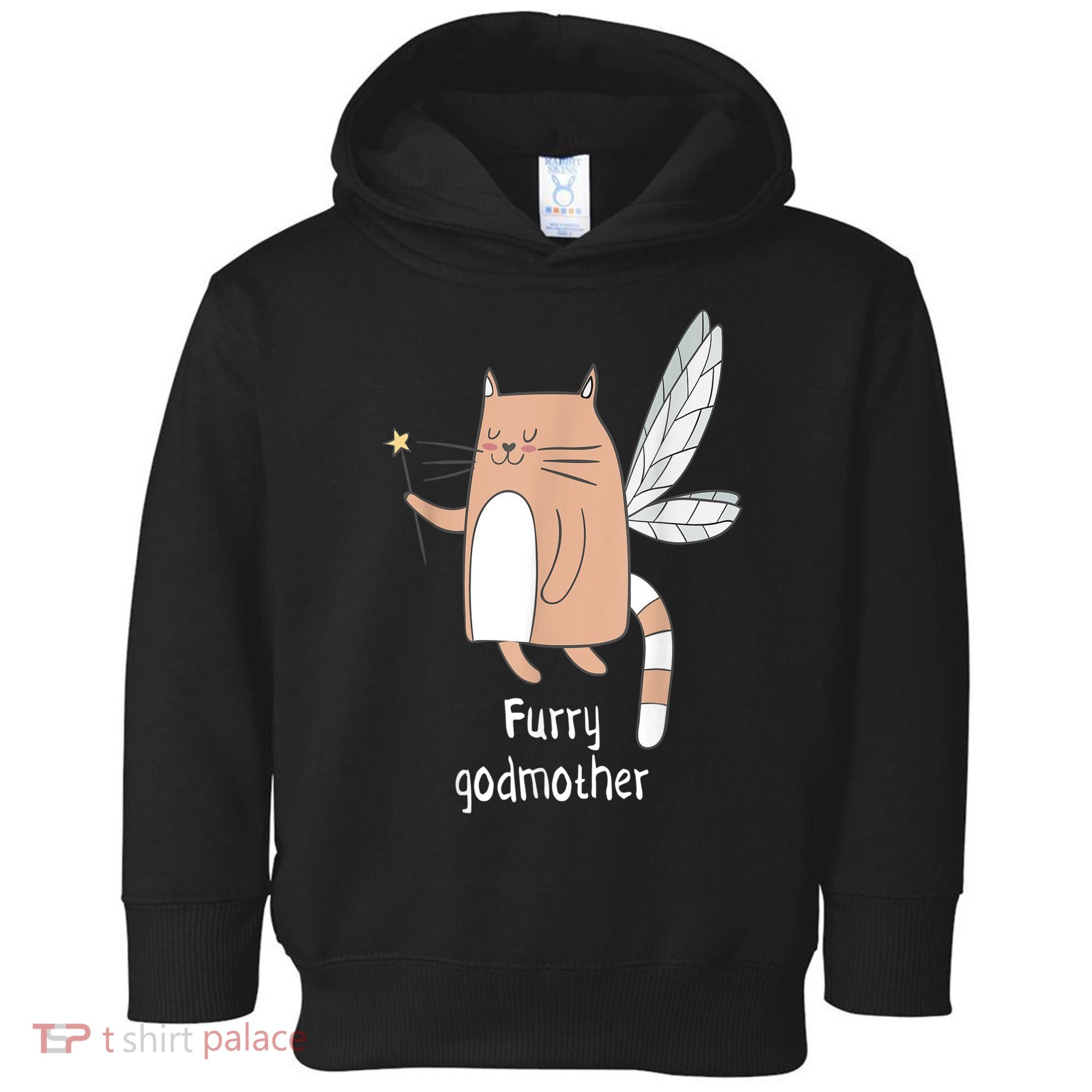 Furry Godmother Funny Cat Godmother Cute Cat Lover Toddler Hoodie