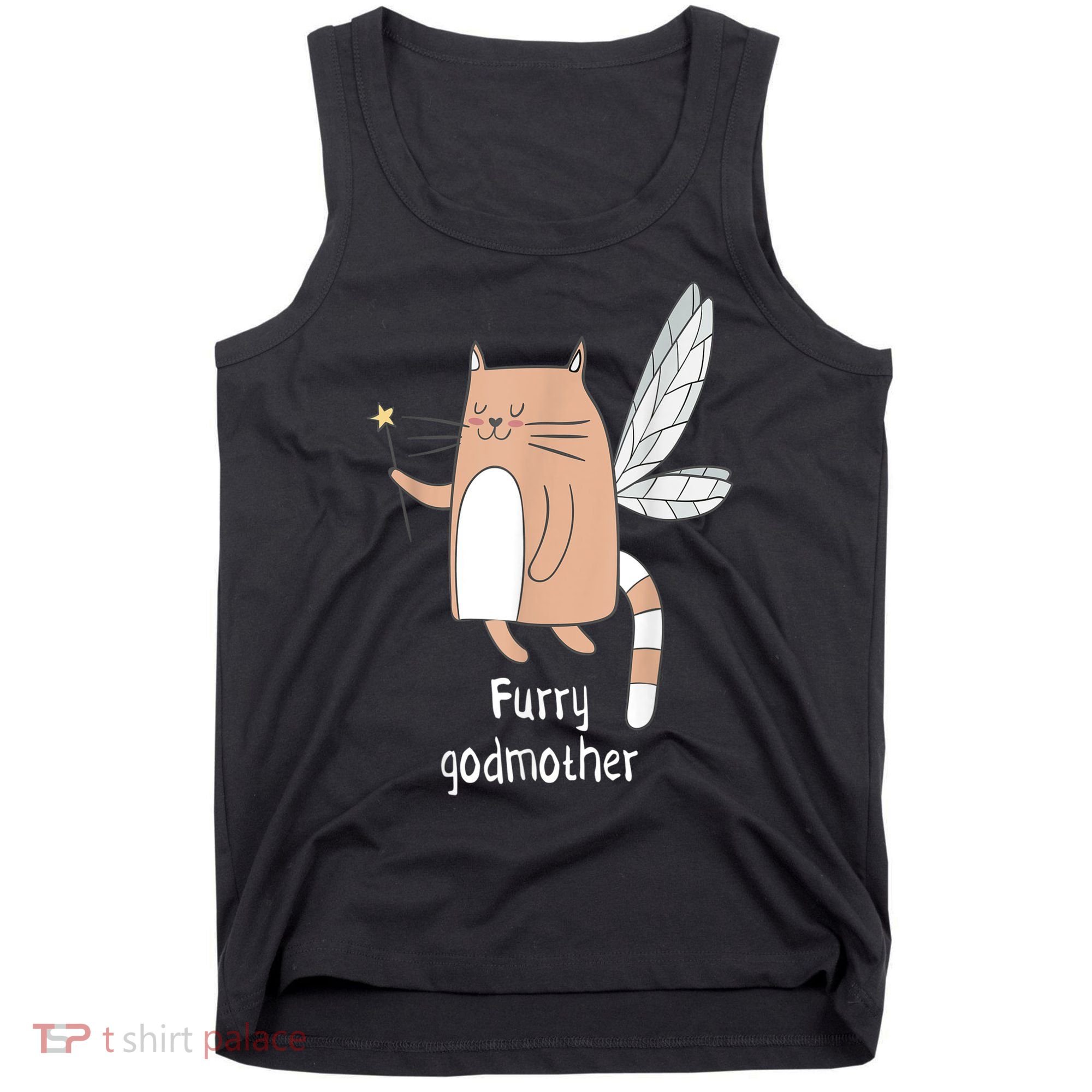 Furry Godmother Funny Cat Godmother Cute Cat Lover Tank Top