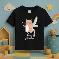 Furry Godmother Funny Cat Godmother Cute Cat Lover Toddler T-Shirt thumb 3