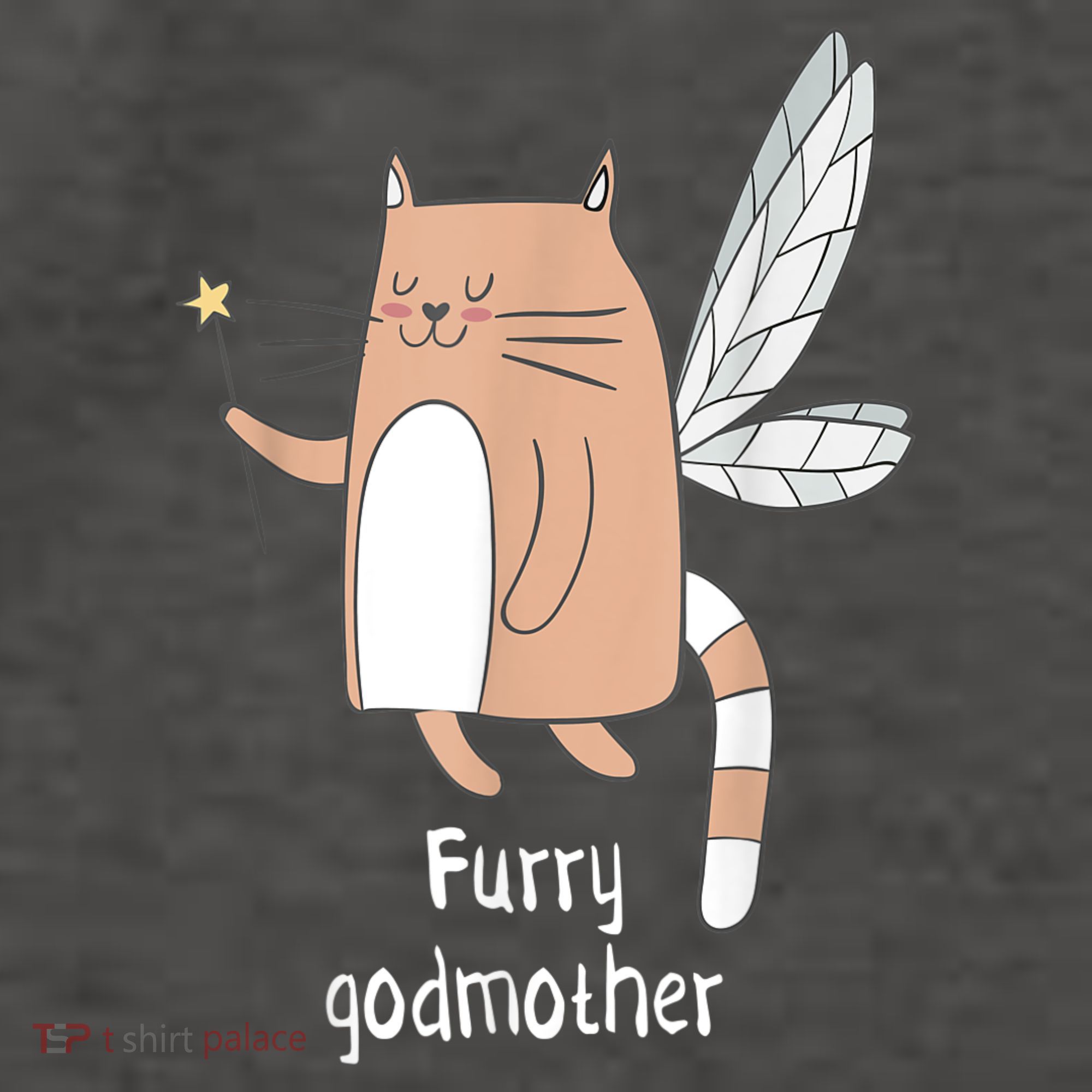 Furry Godmother Funny Cat Godmother Cute Cat Lover Vector Backpack