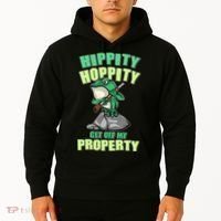 Funny Gun Frog Hippity Hoppity Get Off My Property Hoodie thumb 2