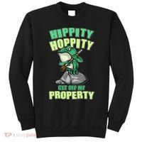 Funny Gun Frog Hippity Hoppity Get Off My Property Sweatshirt thumb 0