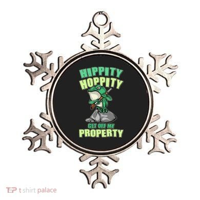 Funny Gun Frog Hippity Hoppity Get Off My Property Ornament