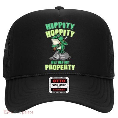 Funny Gun Frog Hippity Hoppity Get Off My Property Hat