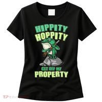 Funny Gun Frog Hippity Hoppity Get Off My Property Women's T-Shirt thumb 0