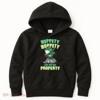 Funny Gun Frog Hippity Hoppity Get Off My Property Kids Hoodie thumb 0