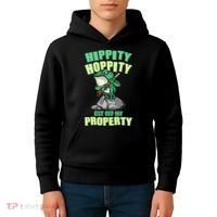 Funny Gun Frog Hippity Hoppity Get Off My Property Kids Hoodie thumb 4