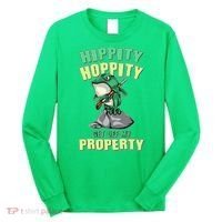 Funny Gun Frog Hippity Hoppity Get Off My Property Long Sleeve Shirt thumb 0