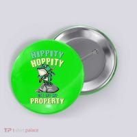 Funny Gun Frog Hippity Hoppity Get Off My Property Button thumb 0