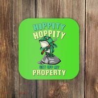 Funny Gun Frog Hippity Hoppity Get Off My Property Coaster thumb 0
