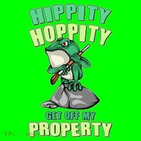 Funny Gun Frog Hippity Hoppity Get Off My Property Mousepad thumb 1