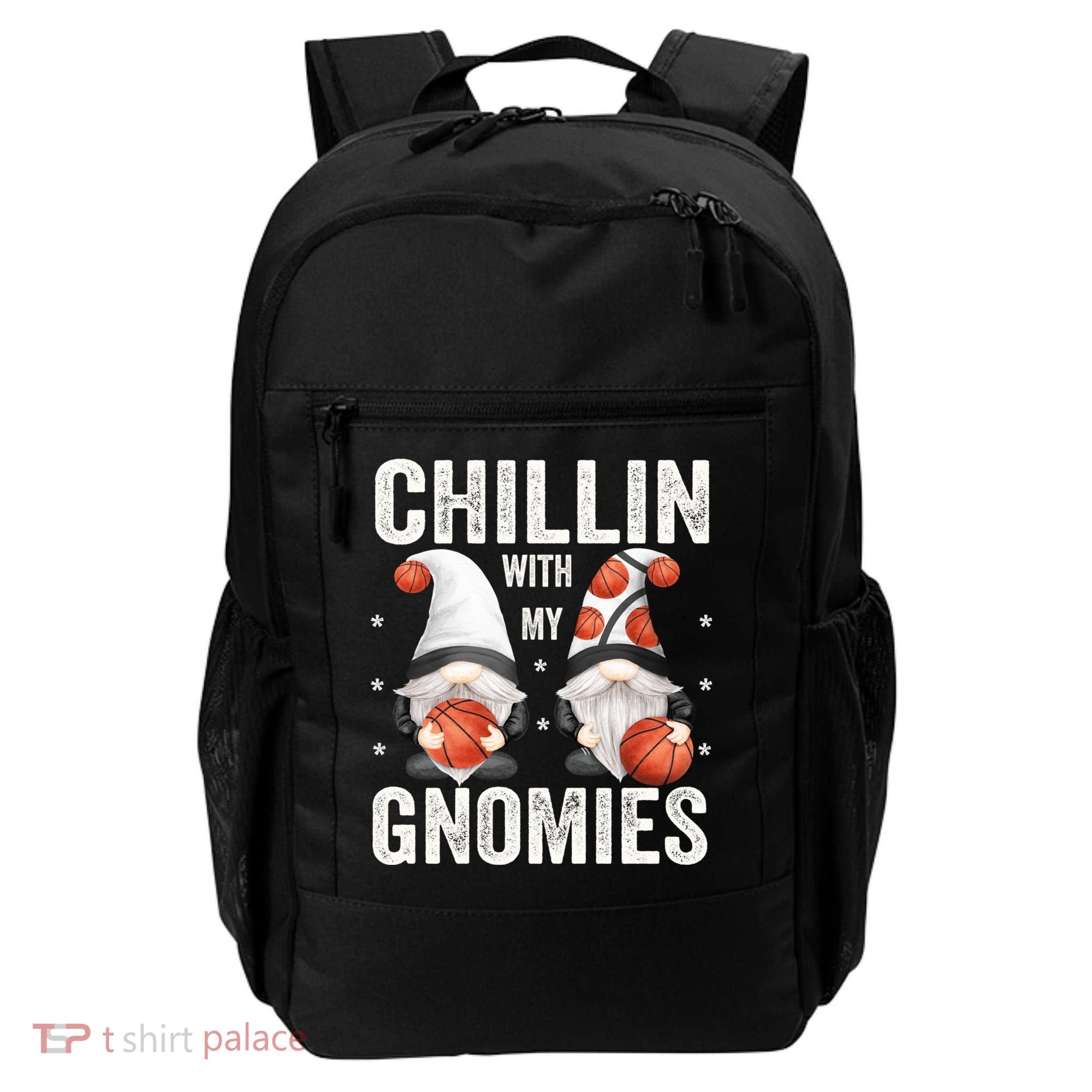 Funny Gnome For Basketball Lovers Chillin With My Gnomies Gift Backpack