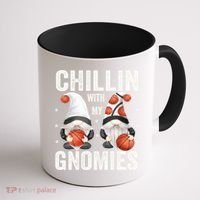 Funny Gnome For Basketball Lovers Chillin With My Gnomies Gift Coffee Mug thumb 1