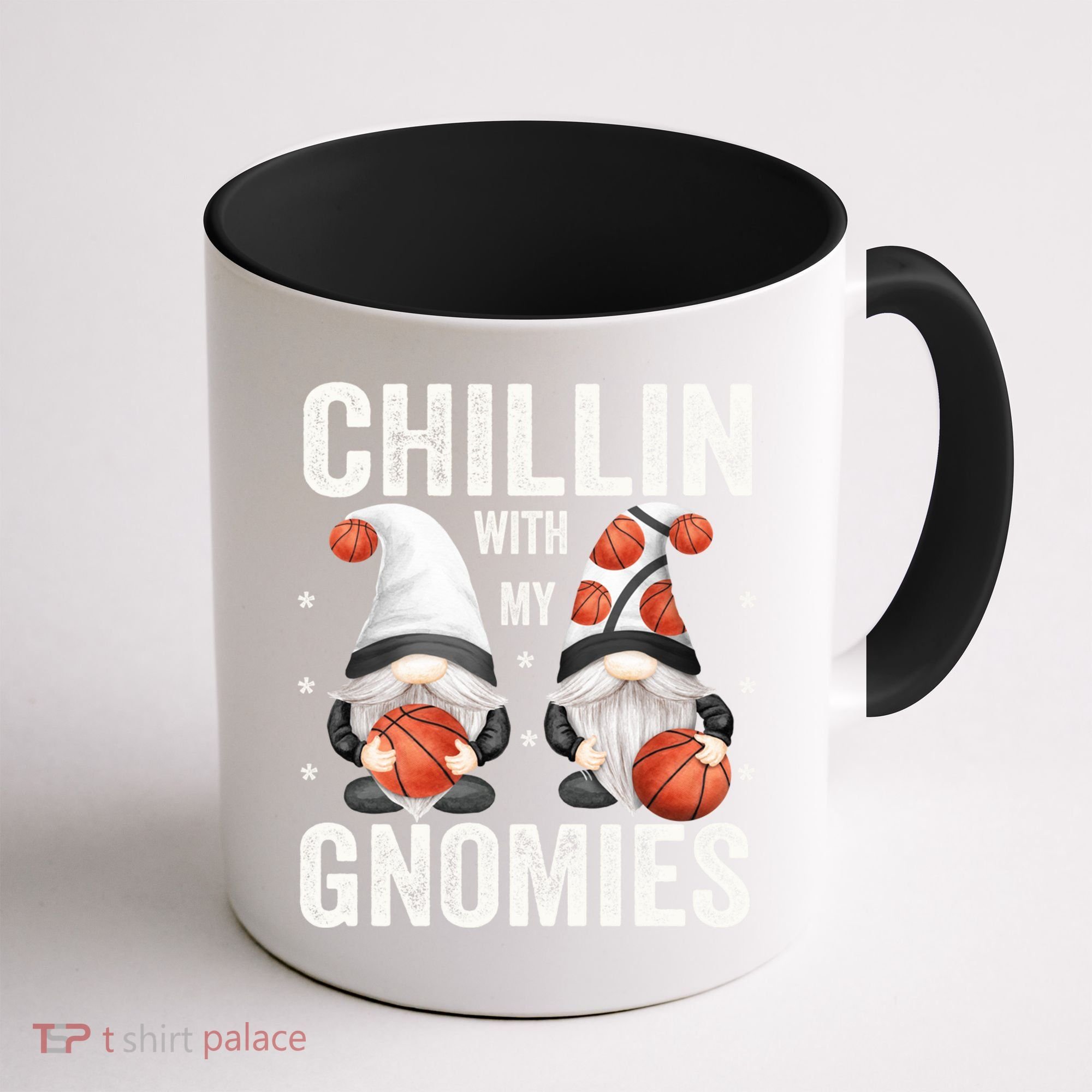 Funny Gnome For Basketball Lovers Chillin With My Gnomies Gift Coffee Mug