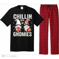 Funny Gnome For Basketball Lovers Chillin With My Gnomies Gift Pajama Set thumb 0