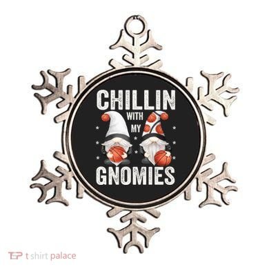 Funny Gnome For Basketball Lovers Chillin With My Gnomies Gift Ornament