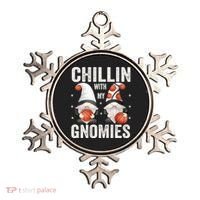 Funny Gnome For Basketball Lovers Chillin With My Gnomies Gift Ornament thumb 0