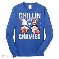 Funny Gnome For Basketball Lovers Chillin With My Gnomies Gift Long Sleeve Shirt thumb 0