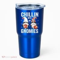 Funny Gnome For Basketball Lovers Chillin With My Gnomies Gift Tumbler thumb 0