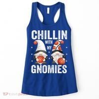 Funny Gnome For Basketball Lovers Chillin With My Gnomies Gift Women's Tank Top thumb 0
