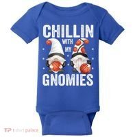 Funny Gnome For Basketball Lovers Chillin With My Gnomies Gift Baby Bodysuit thumb 0