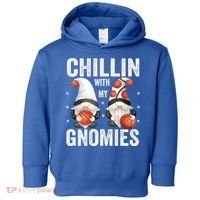 Funny Gnome For Basketball Lovers Chillin With My Gnomies Gift Toddler Hoodie thumb 0