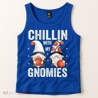 Funny Gnome For Basketball Lovers Chillin With My Gnomies Gift Tank Top thumb 2
