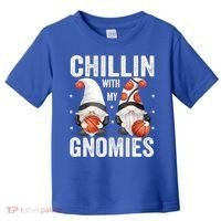Funny Gnome For Basketball Lovers Chillin With My Gnomies Gift Toddler T-Shirt thumb 0